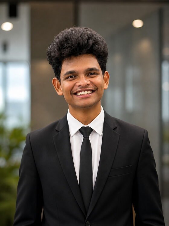 Amara Dhanush Kumar, AI engineer and founder of Qyverix, in Vizianagaram, Andhra Pradesh